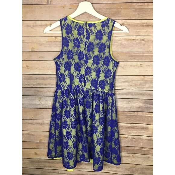 Mac And Jac Small Sleeveless Dress Lace Overlay - Picture 3 of 7